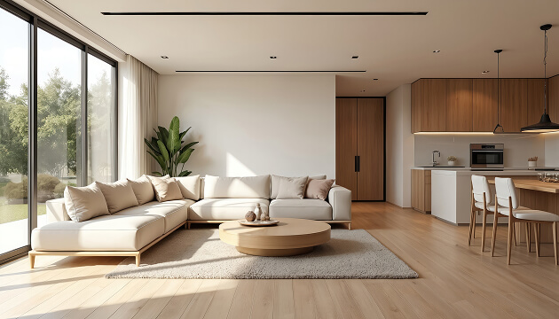 kitchen with island
