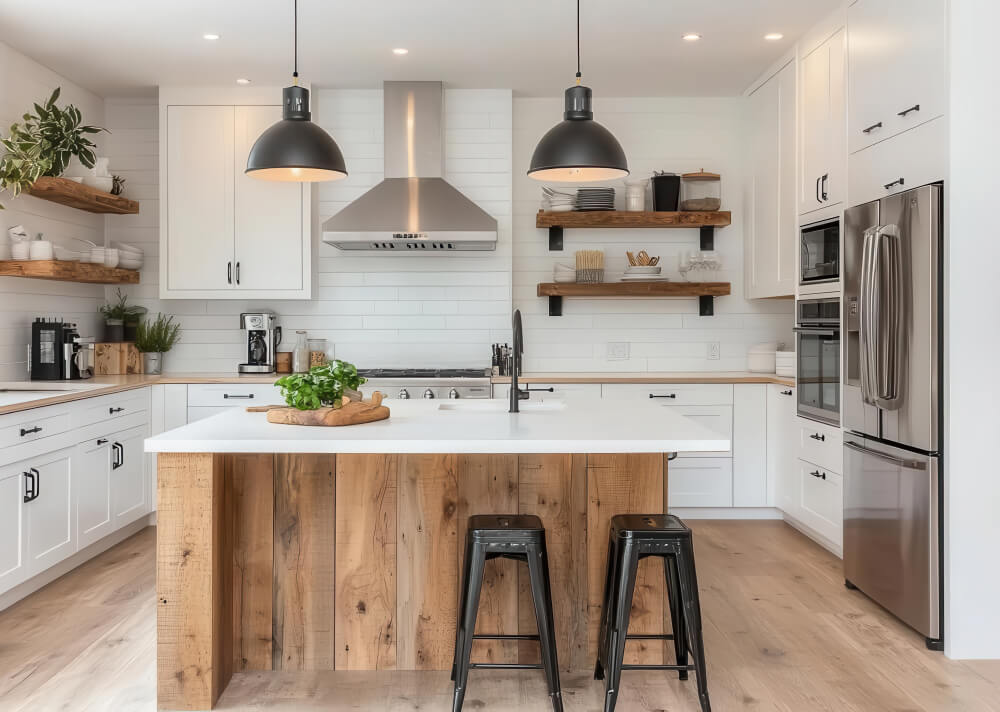 Cozy Farmhouse Kitchen Transformation after